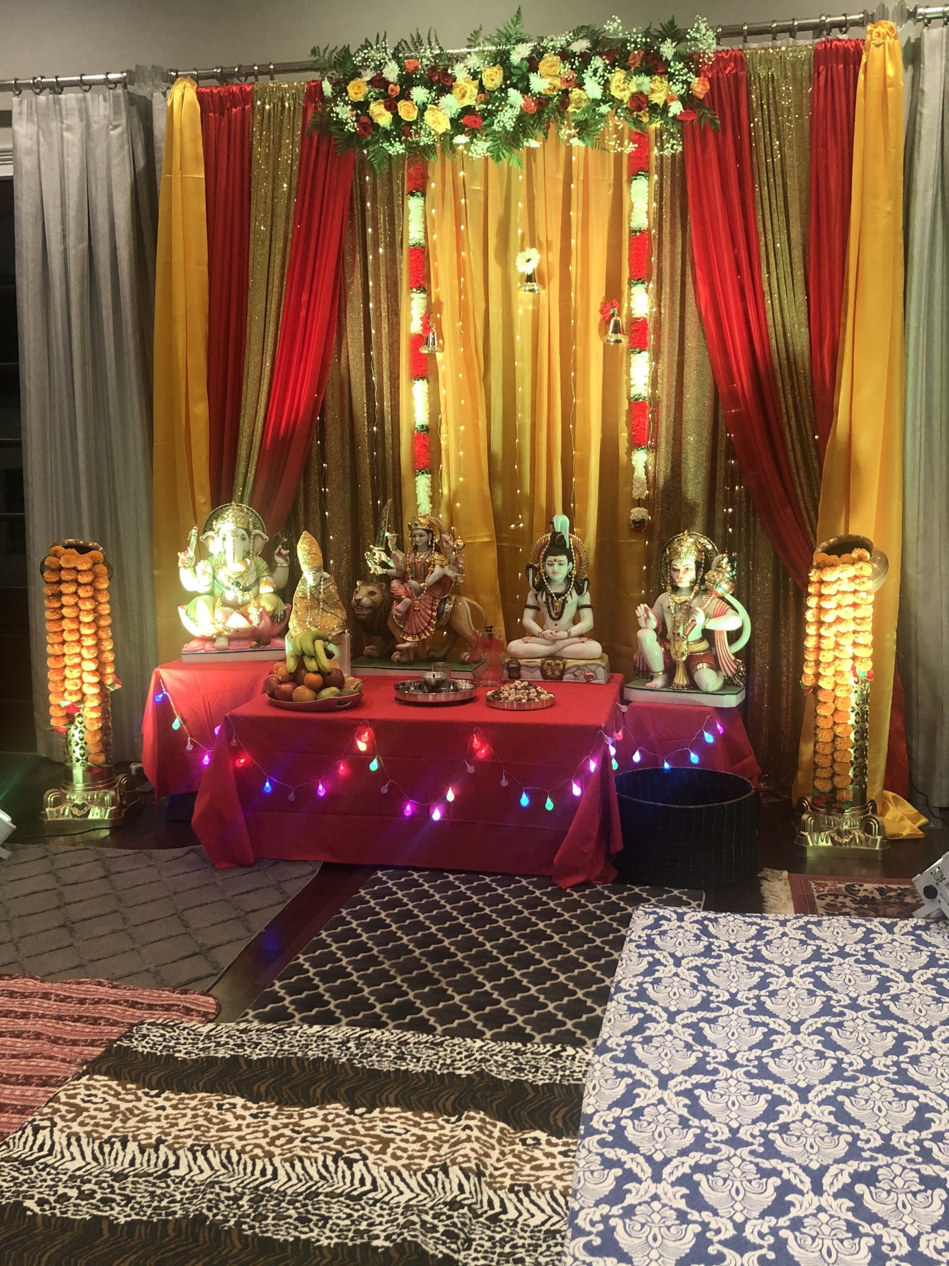 Mata ki chowki decorations in Macon GA