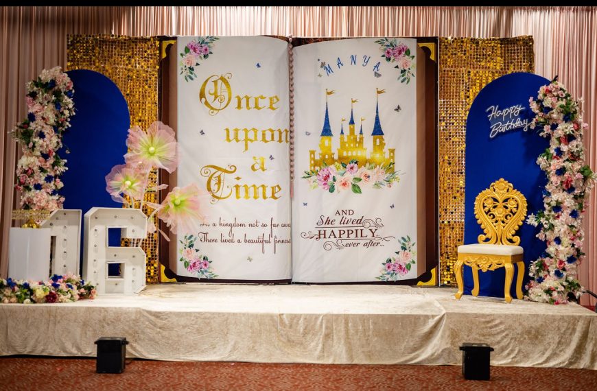 Sweet 16 birthday Decorations | Entry from Princess book theme | Chef Dinesh Cafe Duluth Atlanta GA